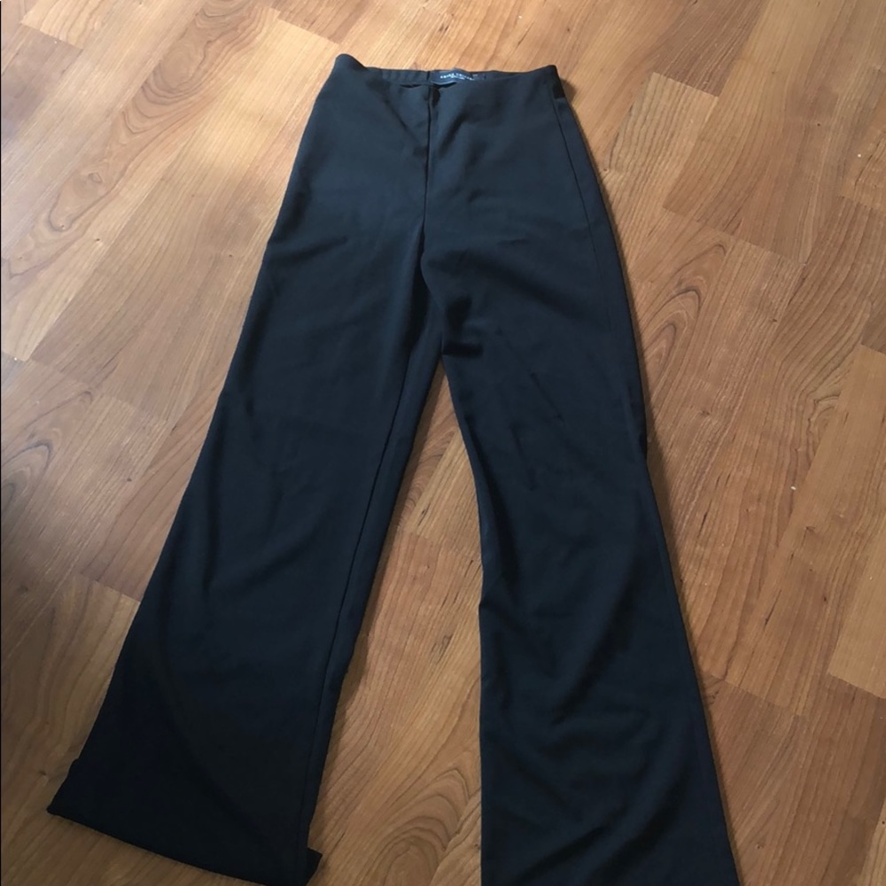 Wide leg black pants